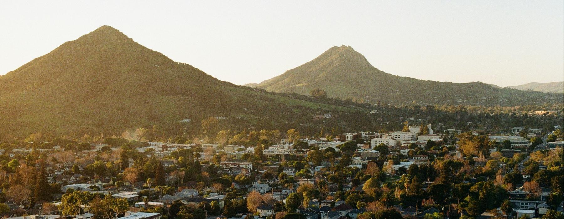 a town in the mountains